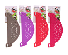 Pot Drainer Strainer Sieve Half Moon Pot Pan Plastic Kitchen Colander Colander