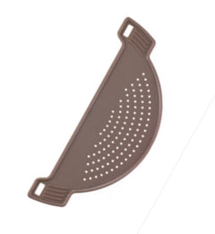 Pot Drainer Strainer Sieve Half Moon Pot Pan Plastic Kitchen Colander Colander
