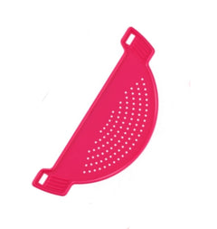 Pot Drainer Strainer Sieve Half Moon Pot Pan Plastic Kitchen Colander Colander